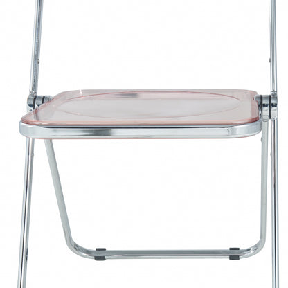 Lawrence Acrylic Folding Chair With Metal Frame