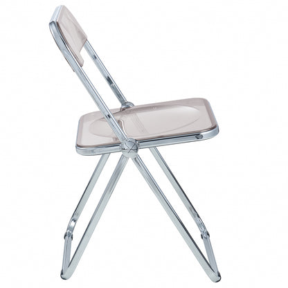 Lawrence Acrylic Folding Chair With Metal Frame