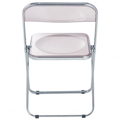Lawrence Acrylic Folding Chair With Metal Frame