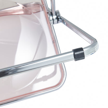 Lawrence Acrylic Folding Chair With Metal Frame