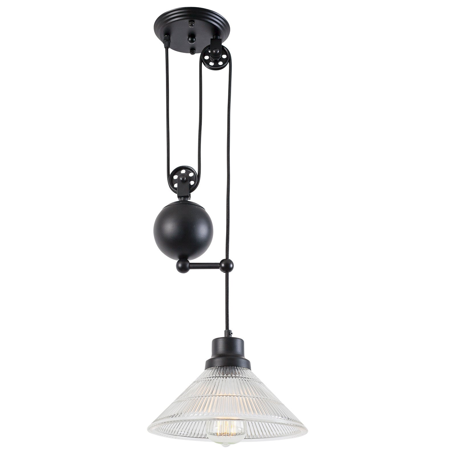 Technician Industrial Pulley Pendant - living-essentials