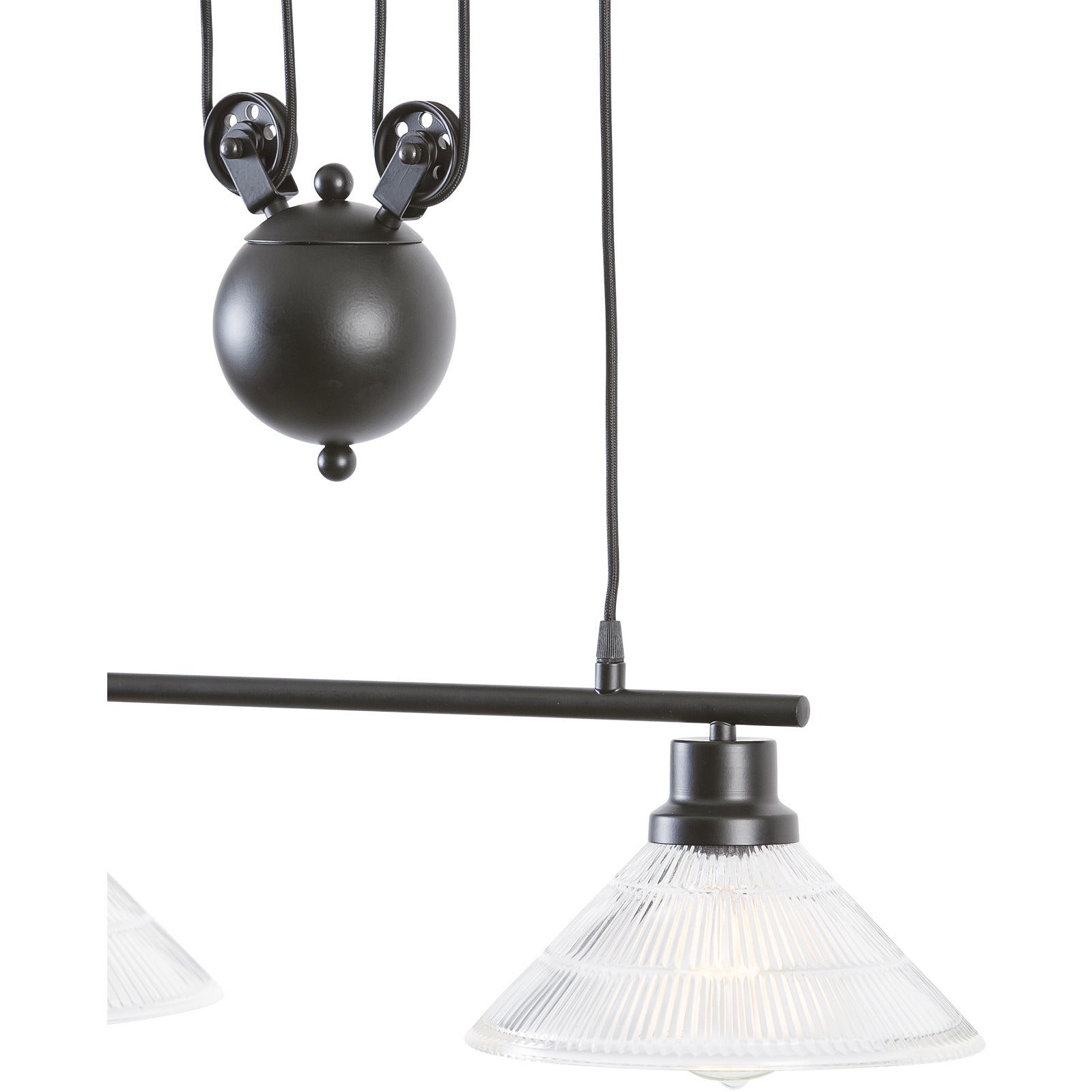 Technician Industrial 2-Light Pulley Island Pendant - living-essentials