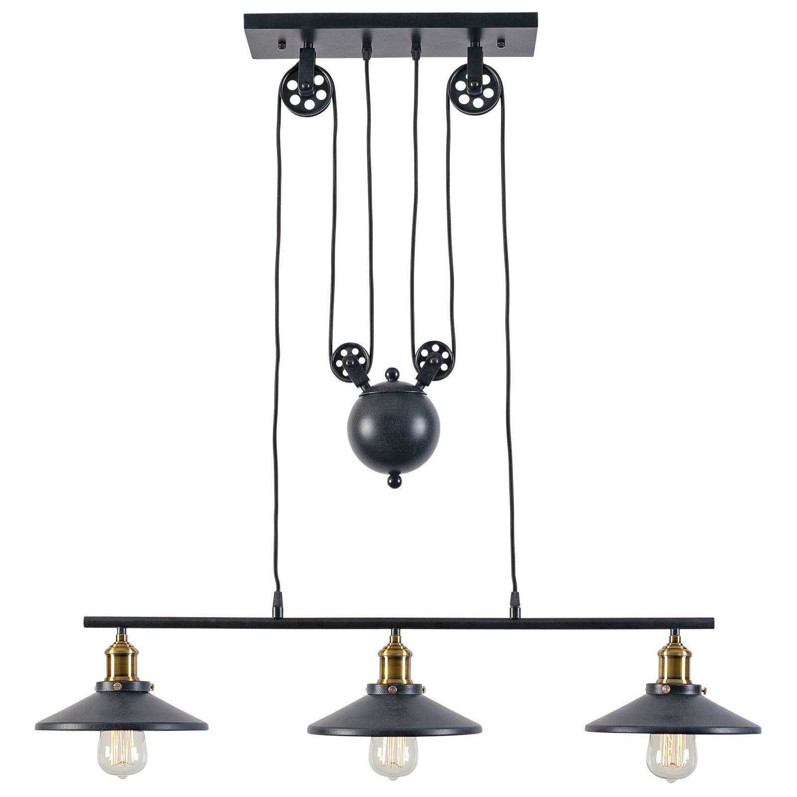 Riley 3-Light Pulley Pendant - living-essentials