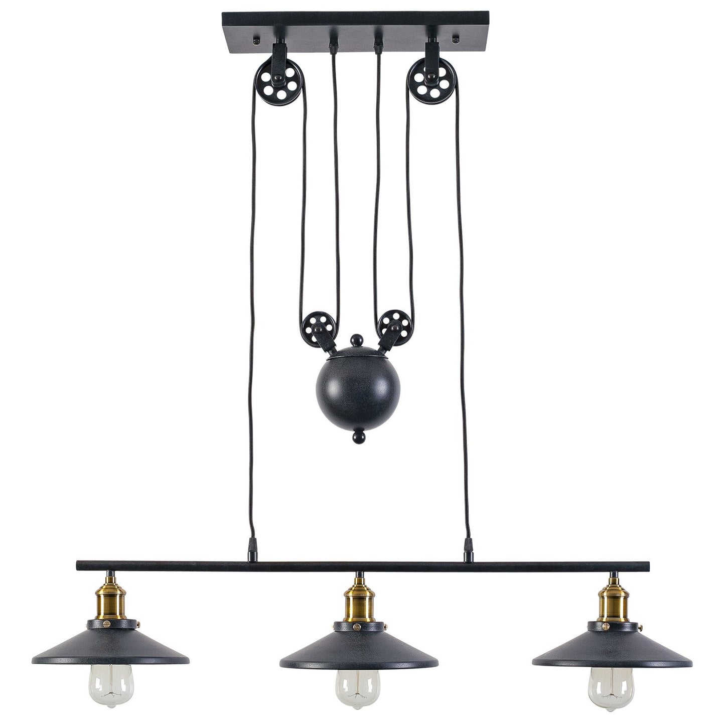 Riley 3-Light Pulley Pendant - living-essentials