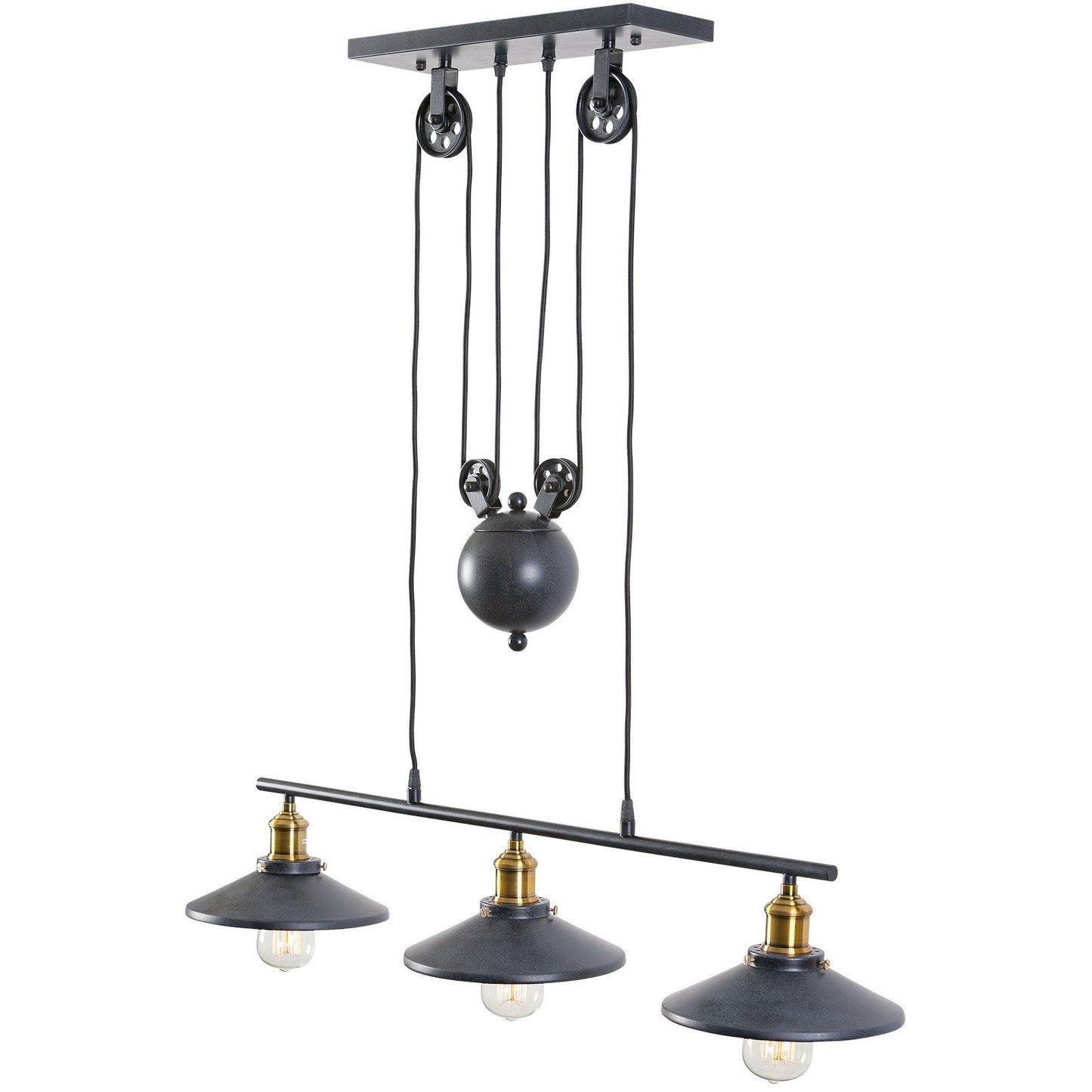 Riley 3-Light Pulley Pendant - living-essentials