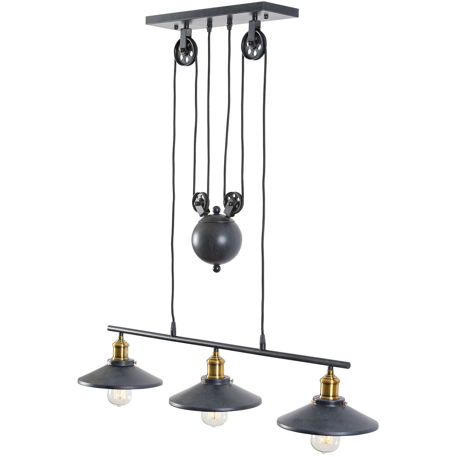 Riley 3-Light Pulley Pendant - living-essentials