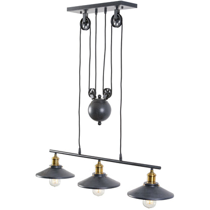 Riley 3-Light Pulley Pendant - living-essentials