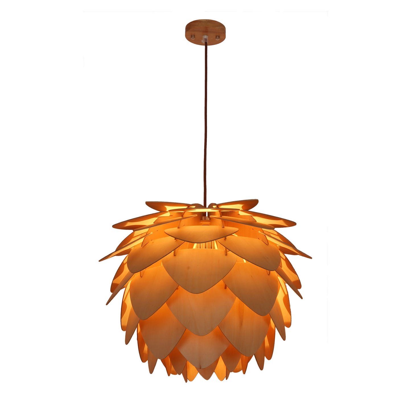 Wooden Leaves 28 inch Chandelier - living-essentials