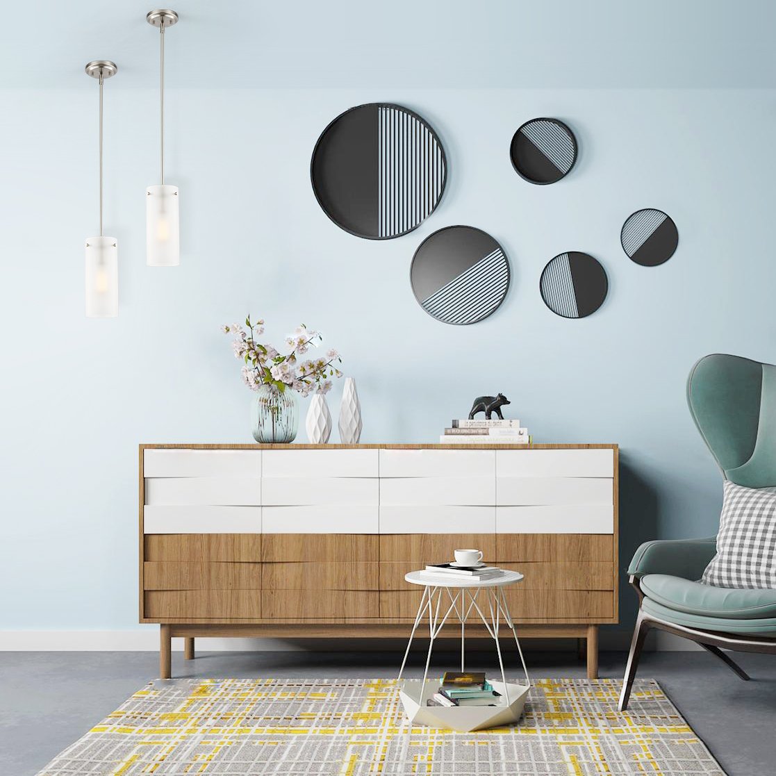 Montreal Frosted Glass Ceiling Lamp