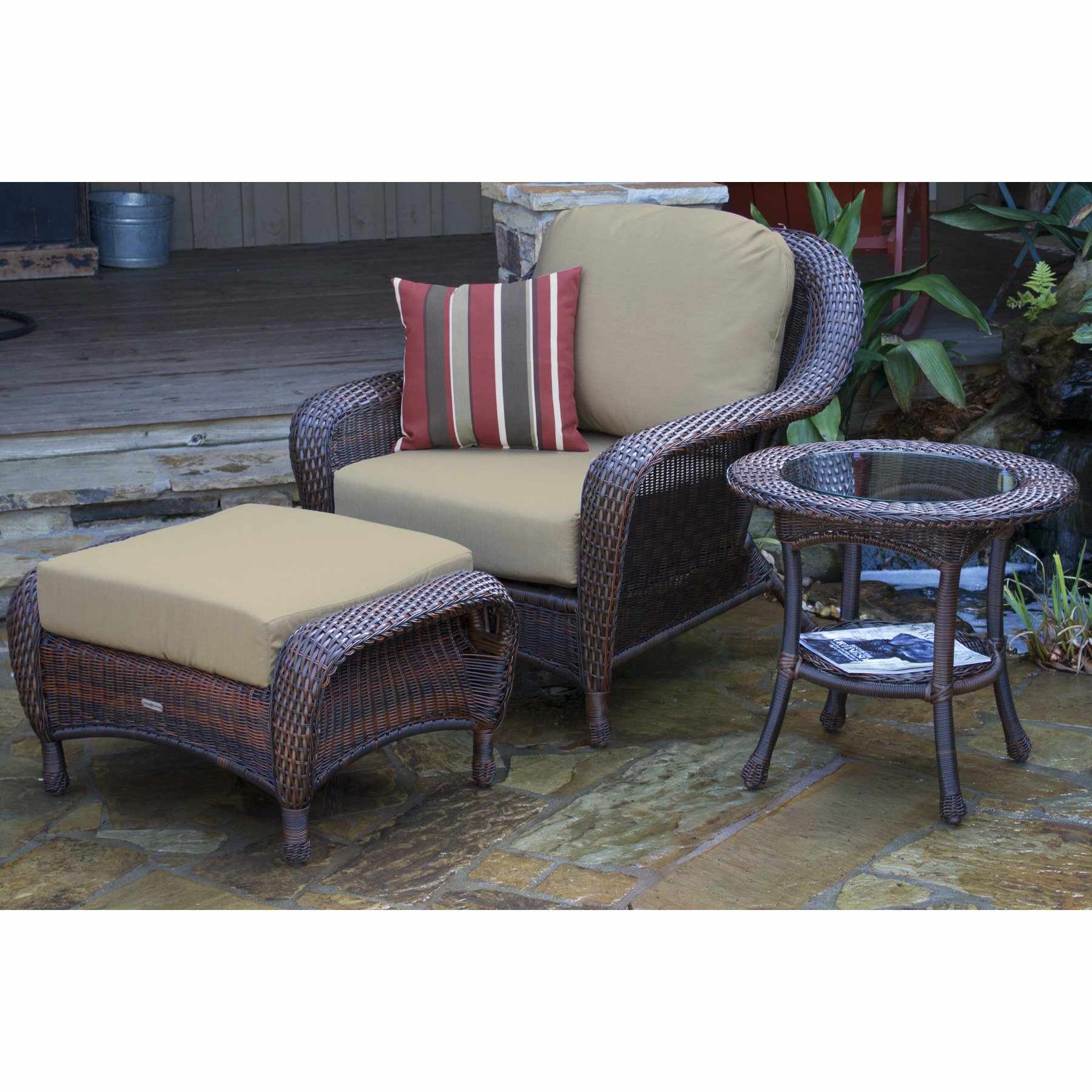 Lexington Club Chair, Ottoman & End Table Bundle - living-essentials