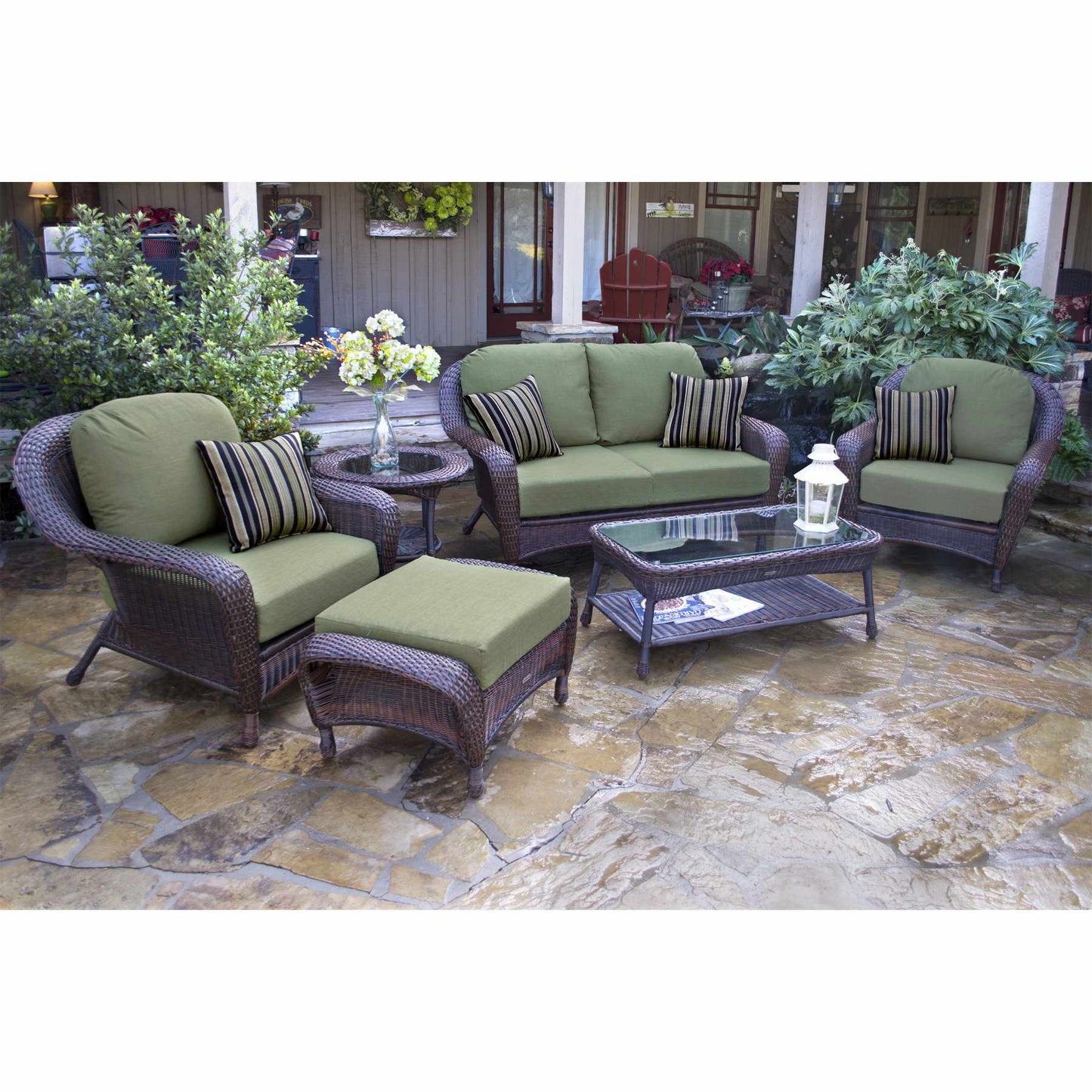 Lexington 6-Piece Outdoor Loveseat Set - living-essentials