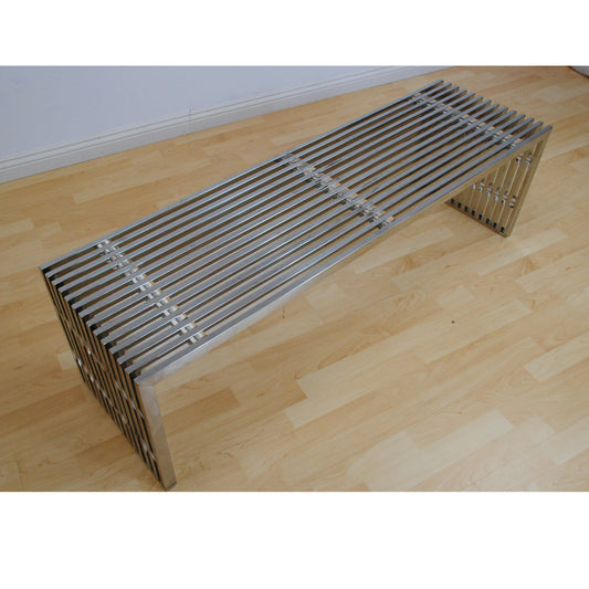 Cuba Block Stainless Steel Bench - living-essentials