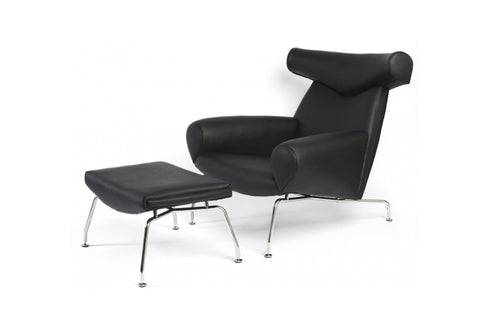 Ox Style Lounge Chair And Ottoman - living-essentials