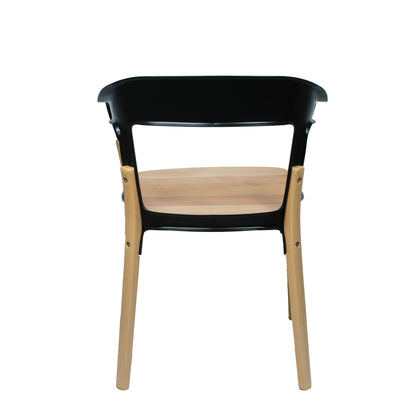 Jaslyn Wood and Steel Dining Chair - living-essentials