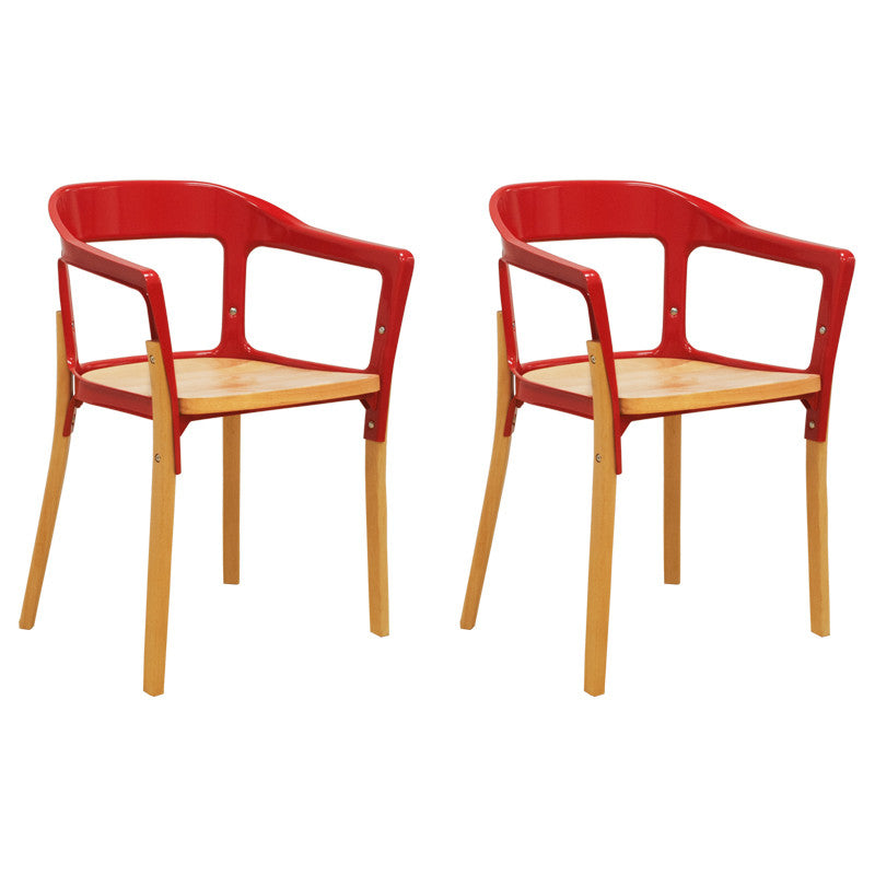 Jaslyn Wood and Steel Dining Chair - living-essentials