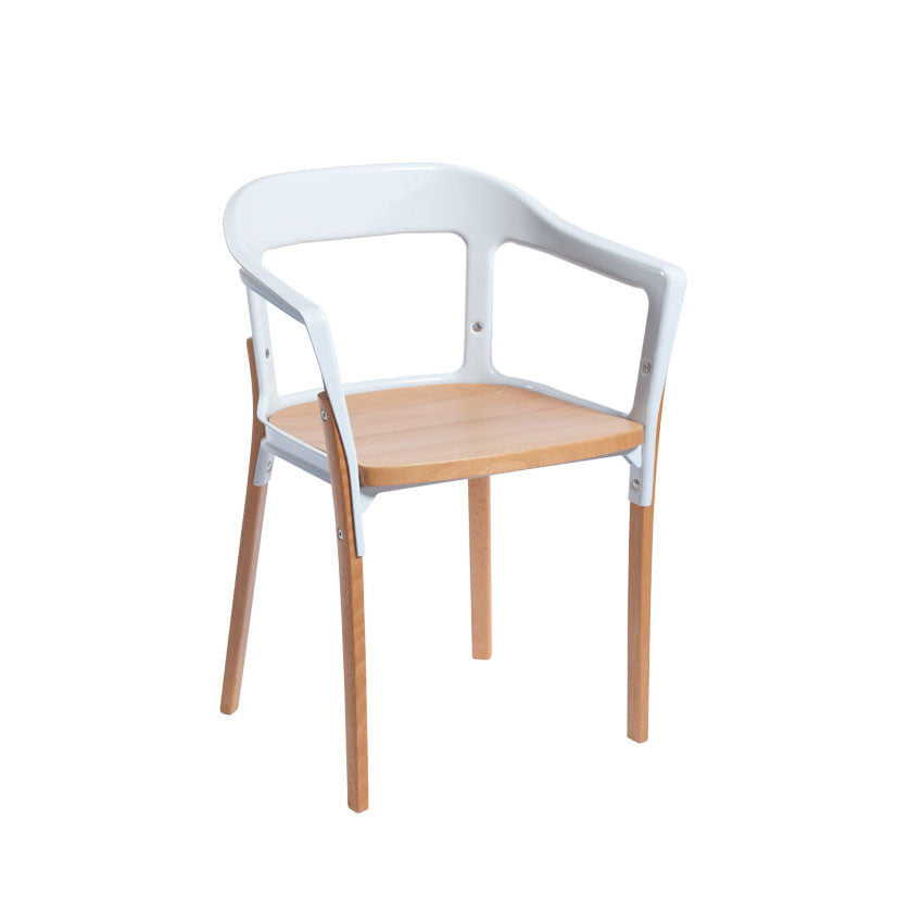 Jaslyn Wood and Steel Dining Chair - living-essentials