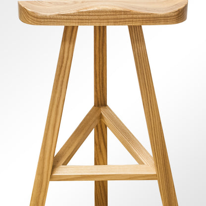 Hemali Wood Counter Stool - living-essentials