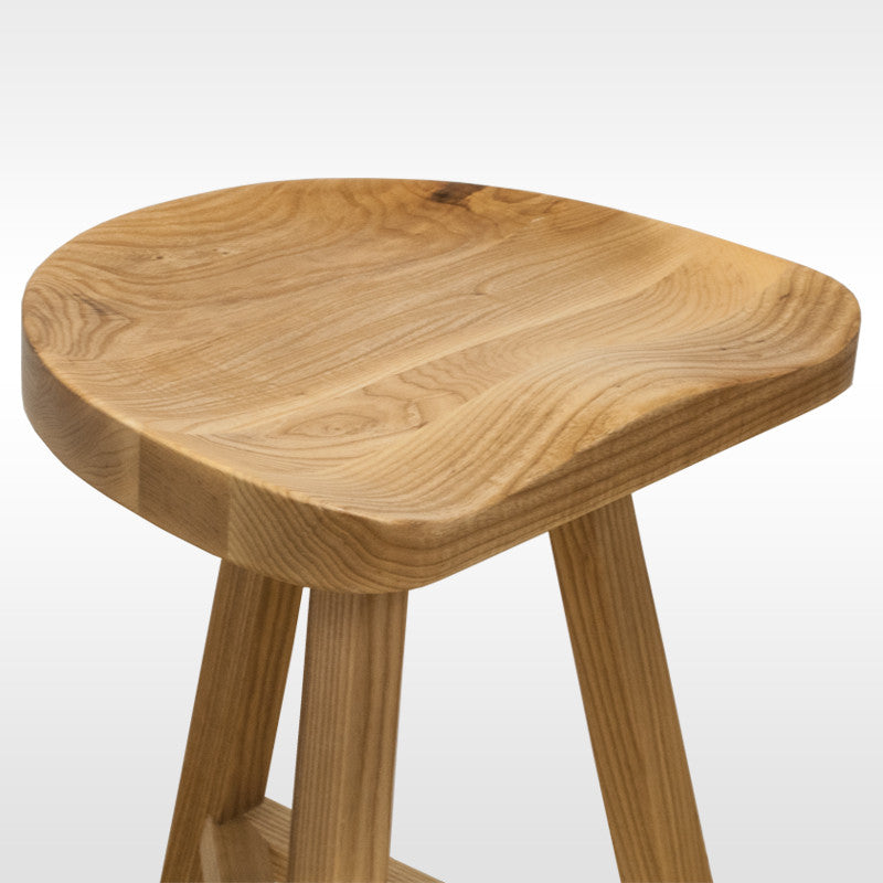 Hemali Wood Counter Stool - living-essentials