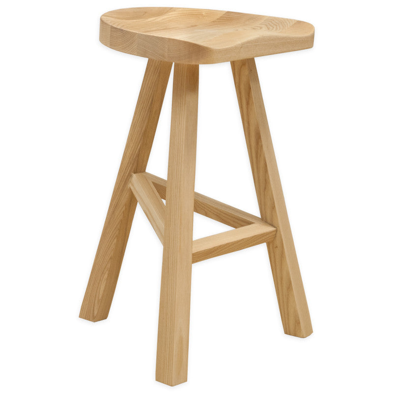 Hemali Wood Barstool - living-essentials