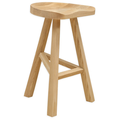Hemali Wood Barstool - living-essentials