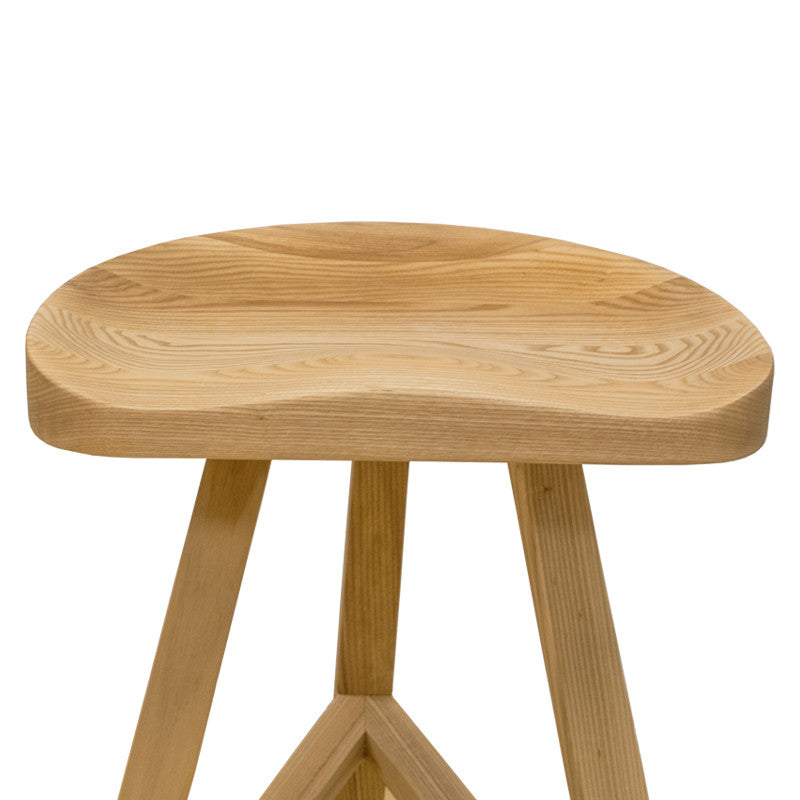 Hemali Wood Barstool - living-essentials