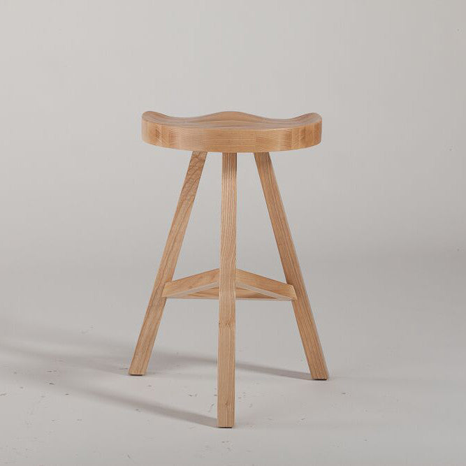 Hemali Wood Barstool - living-essentials
