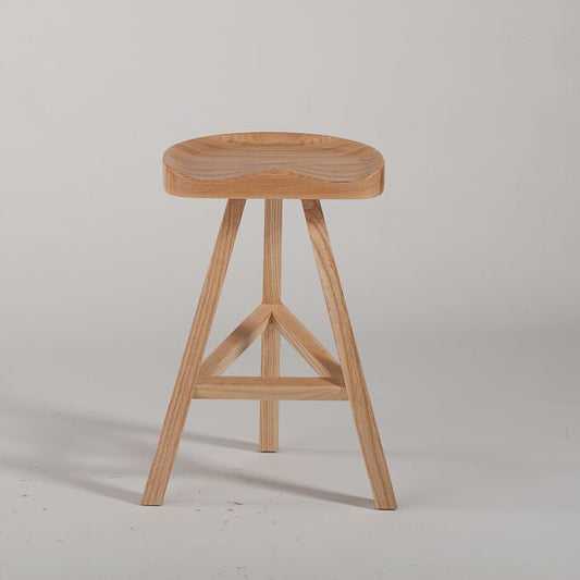 Hemali Wood Barstool - living-essentials