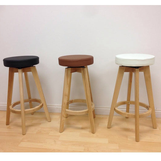 Renke Wood Counter Stool - living-essentials