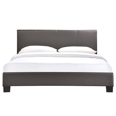 Suitabling Queen Leather Bed Frame - living-essentials