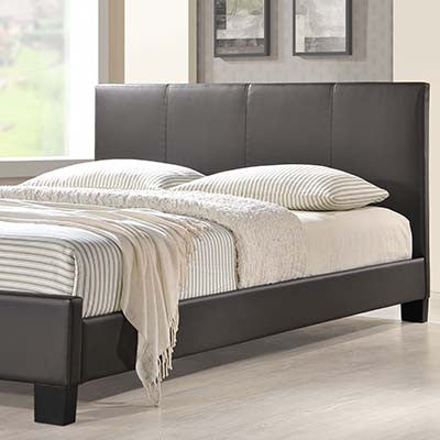 Suitabling Queen Leather Bed Frame - living-essentials