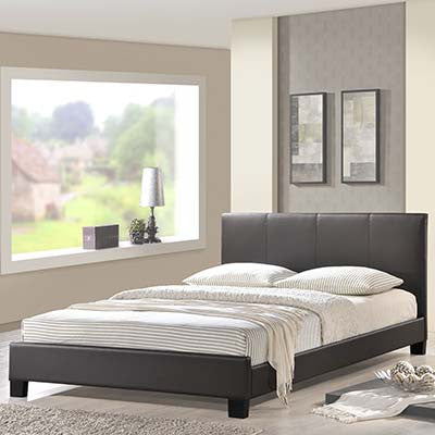 Suitabling Queen Leather Bed Frame - living-essentials