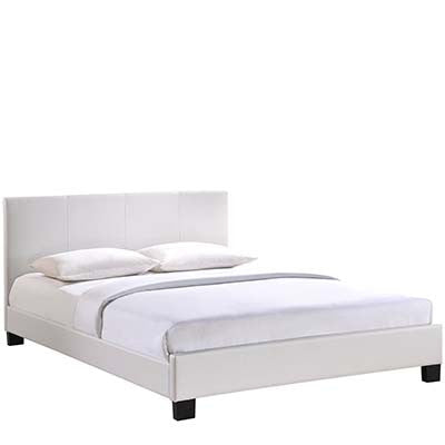 Suitabling Queen Leather Bed Frame - living-essentials
