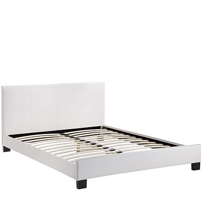 Suitabling Queen Leather Bed Frame - living-essentials