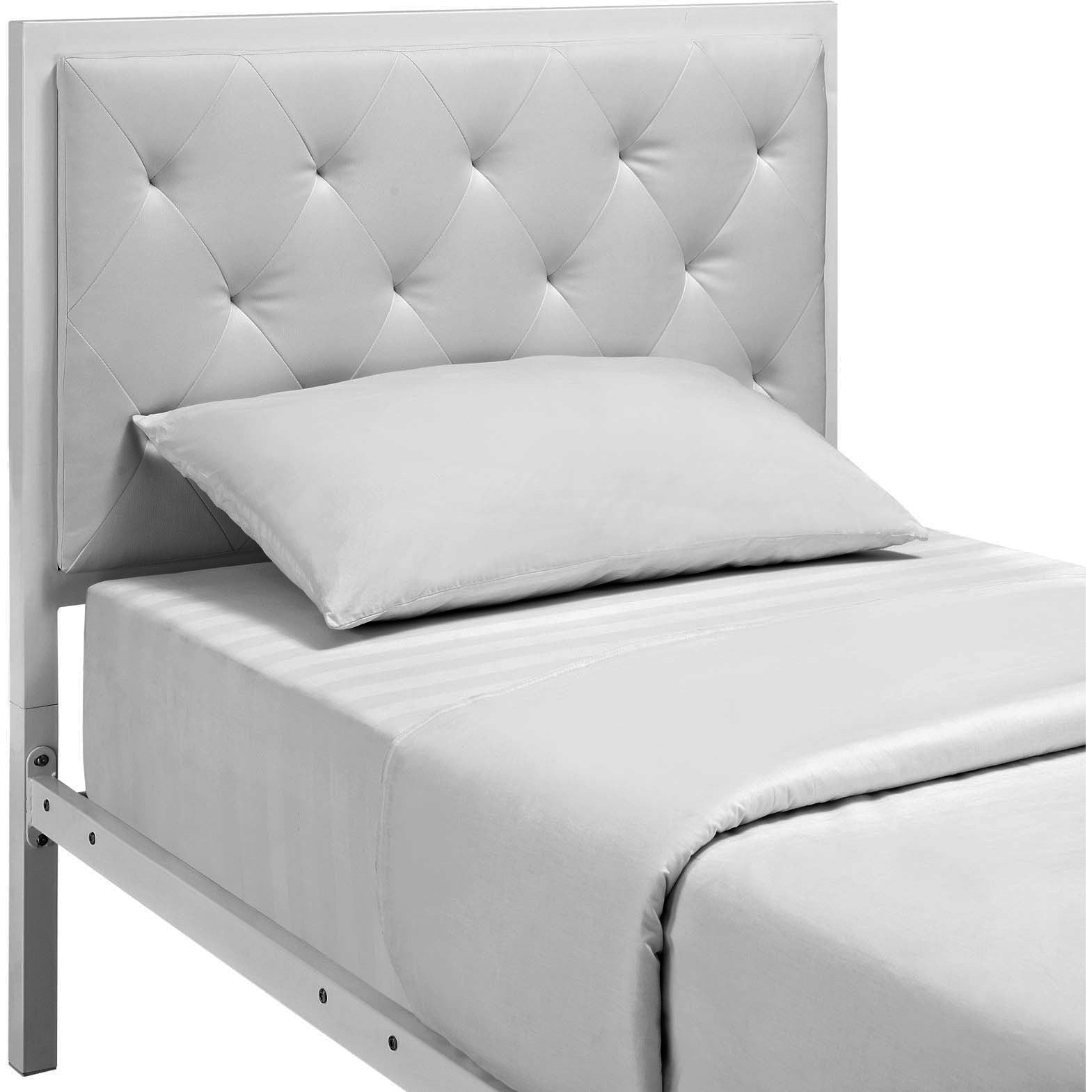 Miami Twin Vinyl Bed Frame - living-essentials