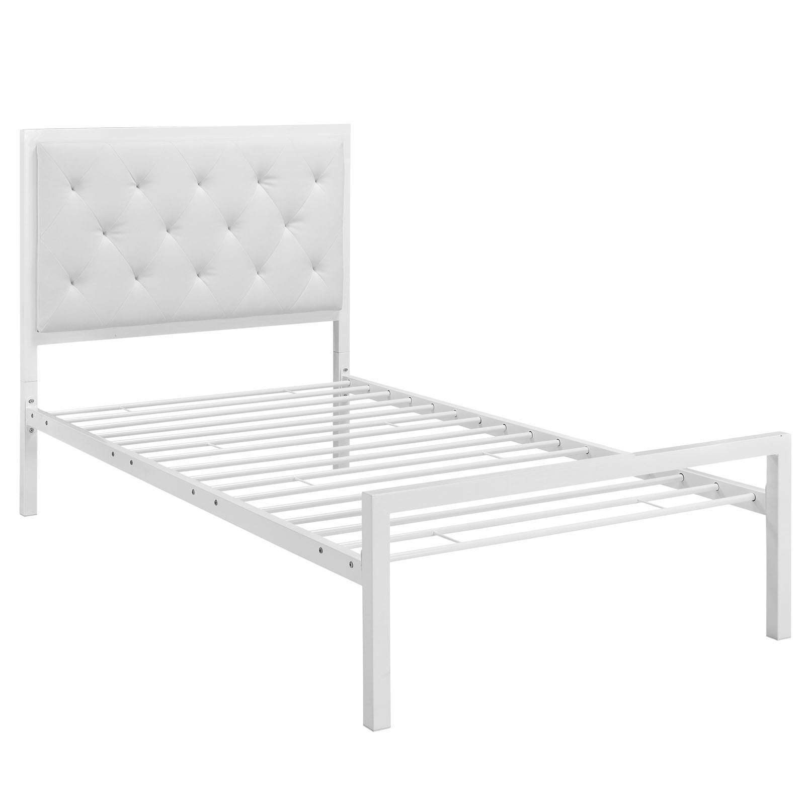 Miami Twin Vinyl Bed Frame - living-essentials