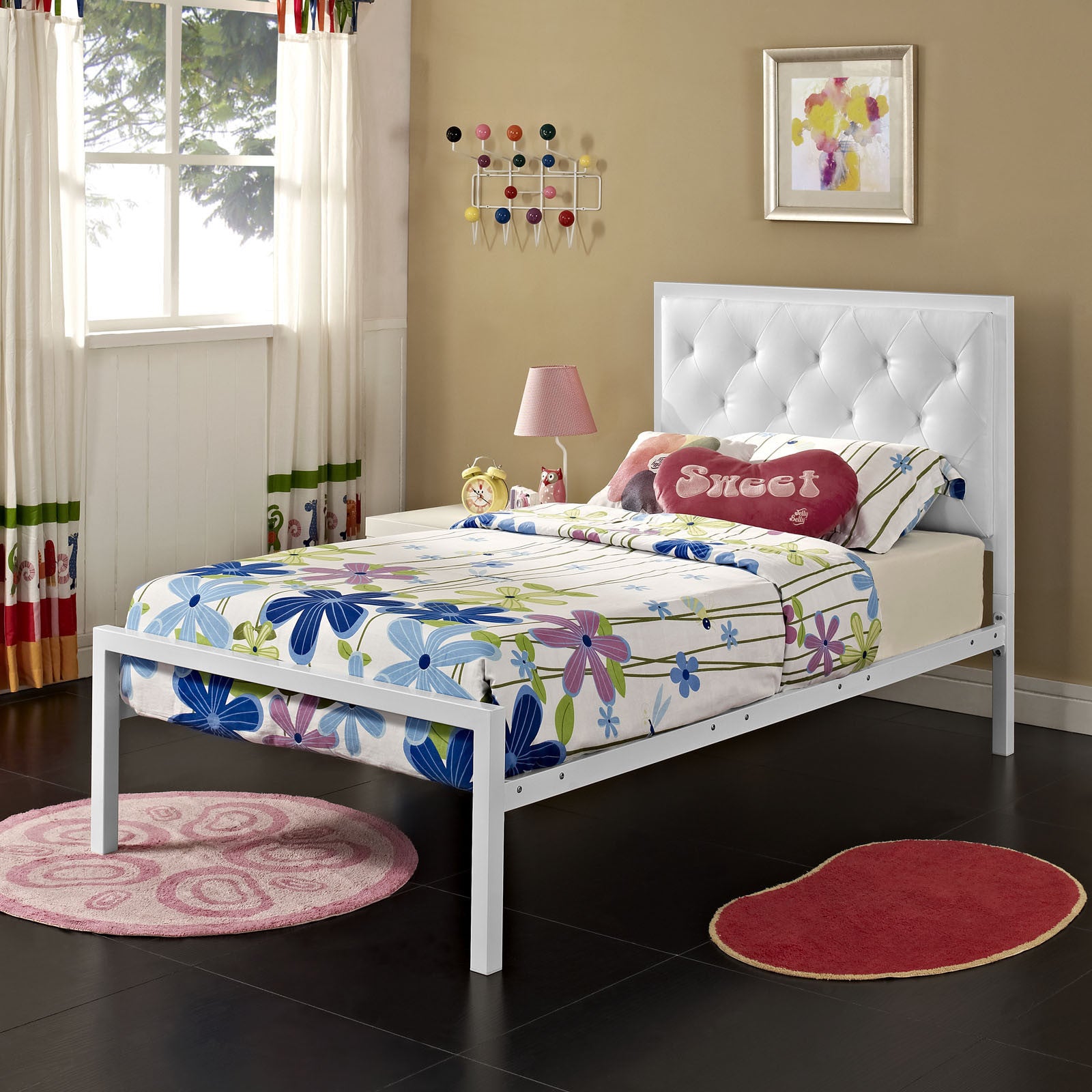 Miami Twin Vinyl Bed Frame - living-essentials