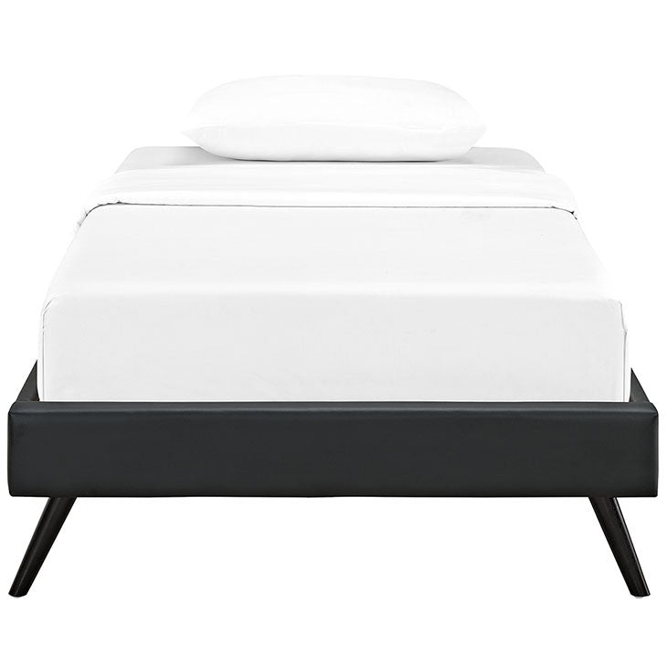 Troy Mid Century Twin Vinyl Bed Frame - living-essentials