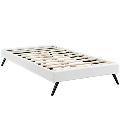 Troy Mid Century Twin Vinyl Bed Frame - living-essentials