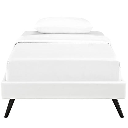 Troy Mid Century Twin Vinyl Bed Frame - living-essentials
