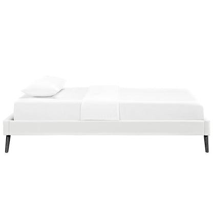 Troy Mid Century Twin Vinyl Bed Frame - living-essentials
