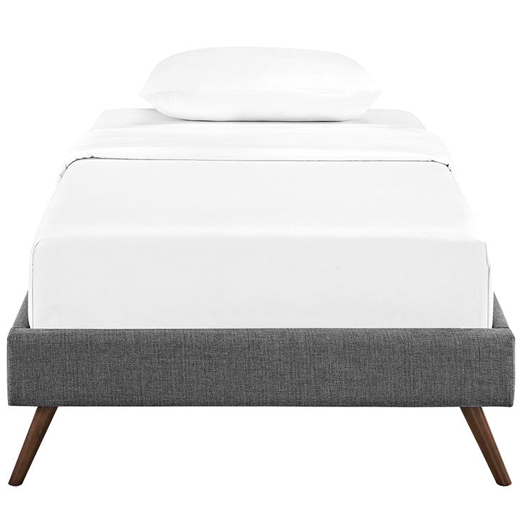 Troy Twin Fabric Bed Frame - living-essentials