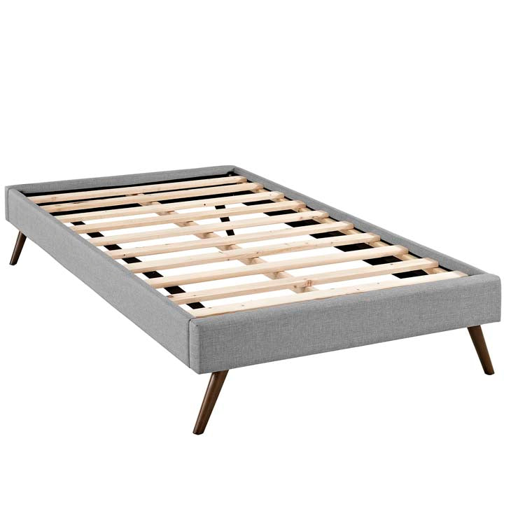 Troy Twin Fabric Bed Frame - living-essentials