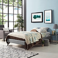 Troy Twin Fabric Bed Frame - living-essentials