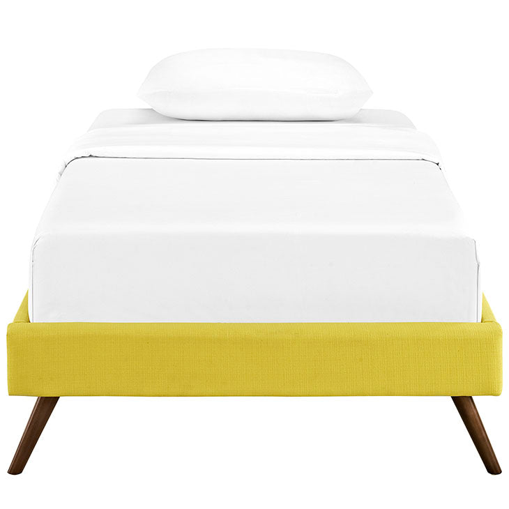 Troy Twin Fabric Bed Frame - living-essentials