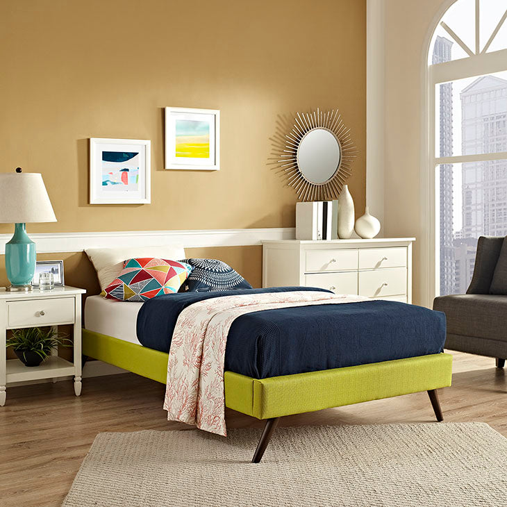 Troy Twin Fabric Bed Frame - living-essentials