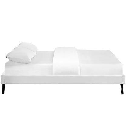 Troy Mid Century Full Vinyl Bed Frame - living-essentials