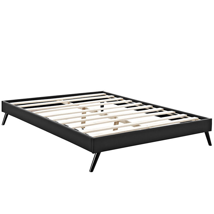 Troy Mid Century King Vinyl Bed Frame - living-essentials