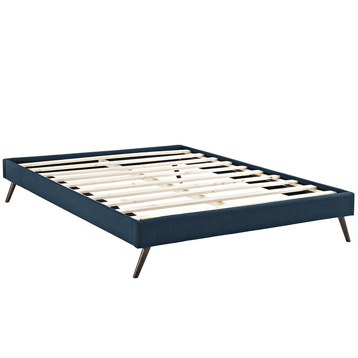 Troy Mid Century King Fabric Bed Frame - living-essentials