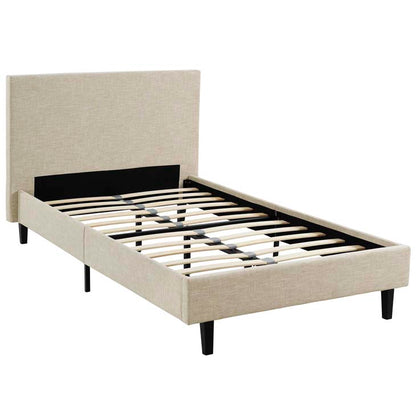 Emma Twin Fabric Bed Frame - living-essentials
