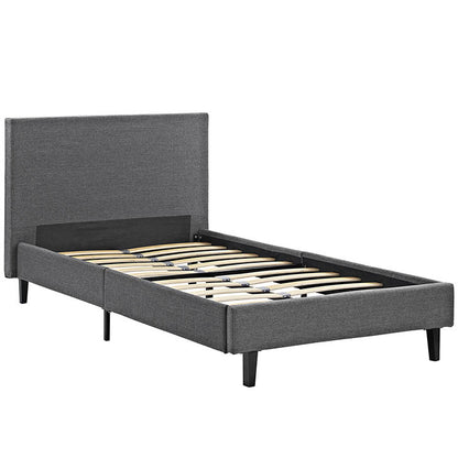 Emma Twin Fabric Bed Frame - living-essentials